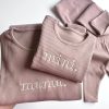 Embroidered Sweatshirt Family Personalized, Family Sweatshirts, Daddy Mommy Holiday Sweatshirt, Crewneck Sweatshirt, Matching Family Outfits